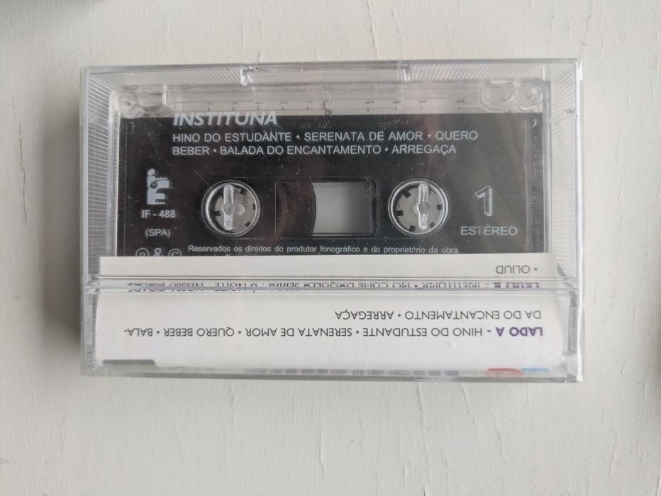 Cassete musica Instituna nova selada