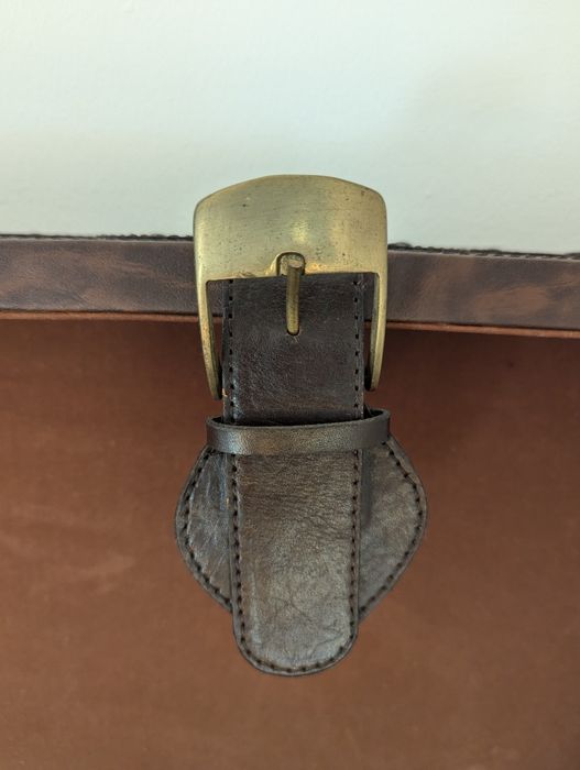 Caixa de bebidas de pele vintage