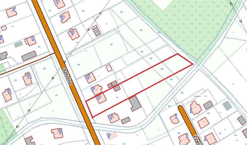 Wola Baran. - wszystkie media, 28ar, droga