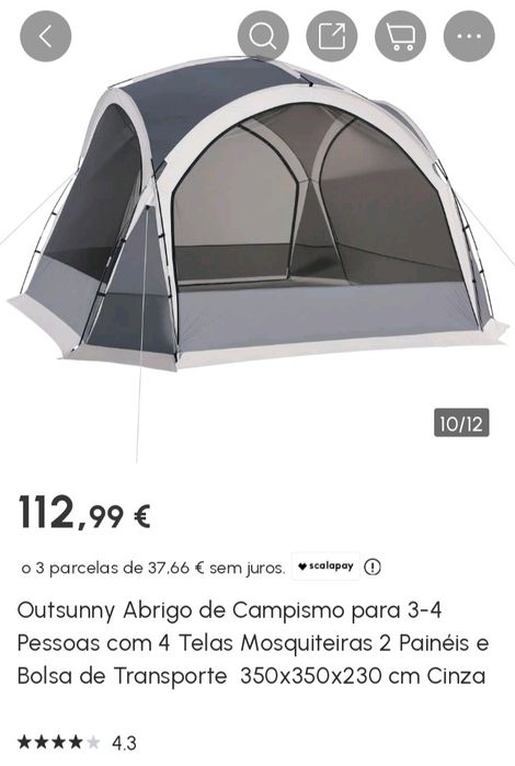 Tenda/Sala de campismo