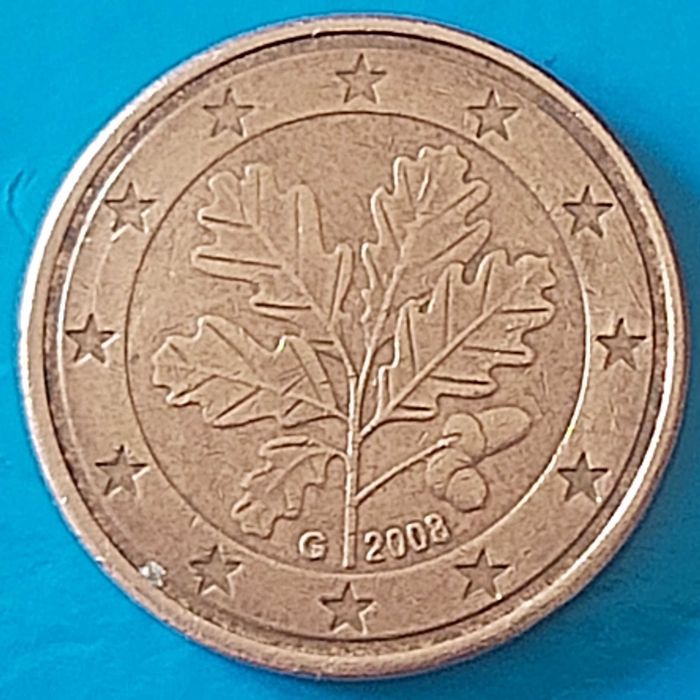 5 Cêntimos de 2008 * G * da Alemanha