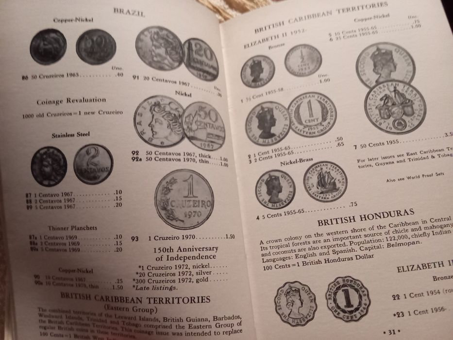 Current coins of The world- By R.S.yeoman - Fifth edition-Profusely ilustrated-Western Publishing Company- capa dura 10E-Estola-5E Desde 2E