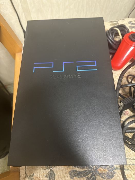 Ps2 Com Comando e Cabos