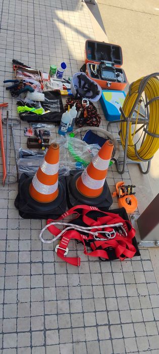 Kit Fibra Ótica completo Máquina de Fusão+Equipamientos Técnico