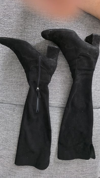 Zara muszkieterki kozaki długie uda 40 /26 cm/