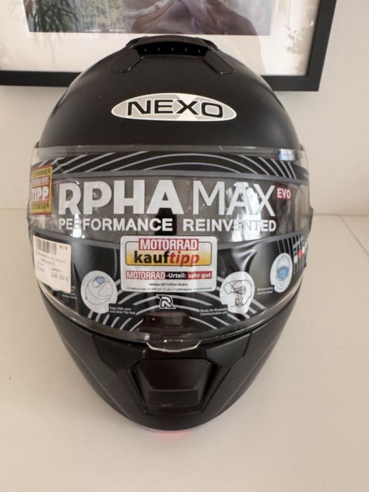 Kask motocyklowy,quad  hjc rpha max evo polo czarny mat.