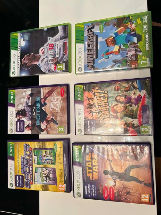 Xbox 360 + 6 gier