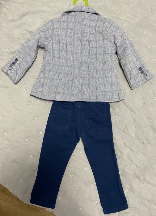 Marynarka spodnie koszula muszka Pollito r. 92, 2-3 lat