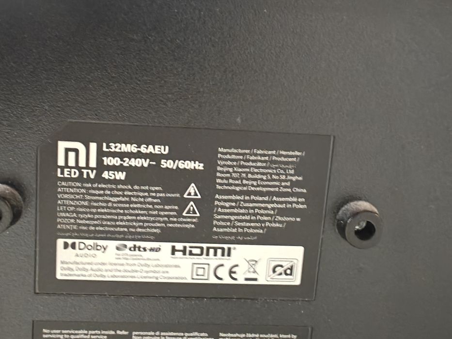 Xiaomi Mi LED TV P1 32" 

L32M6-6AEU)