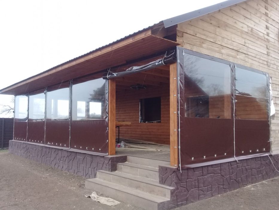 М'які вікна з тканини ПВХ для альтанки, тераси.