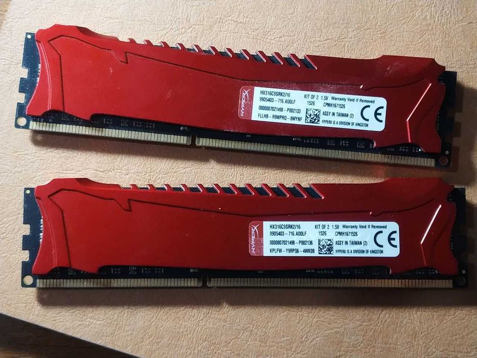 Оперативна пам'ять ddr3 Kingston HyperX SAVAGE 16gb (2x8), TEAM 8gb