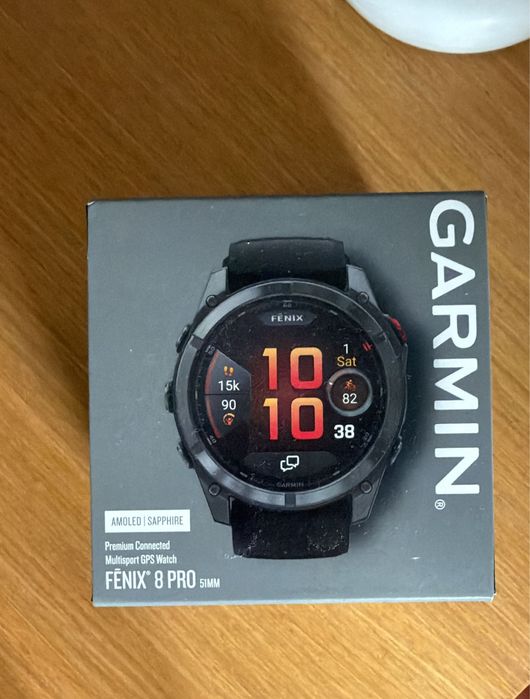 Garmin Fēnix 8 Pro 51mm AMOLED Sapphire Titanium - Estado impecável