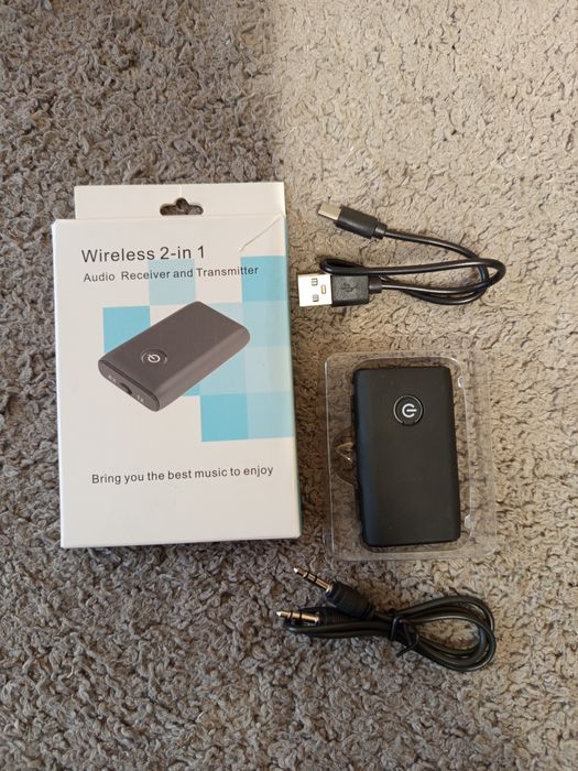 Transmiter odbiornik nadajnik adapter audio bluetooth 5.0 Jack 3.5