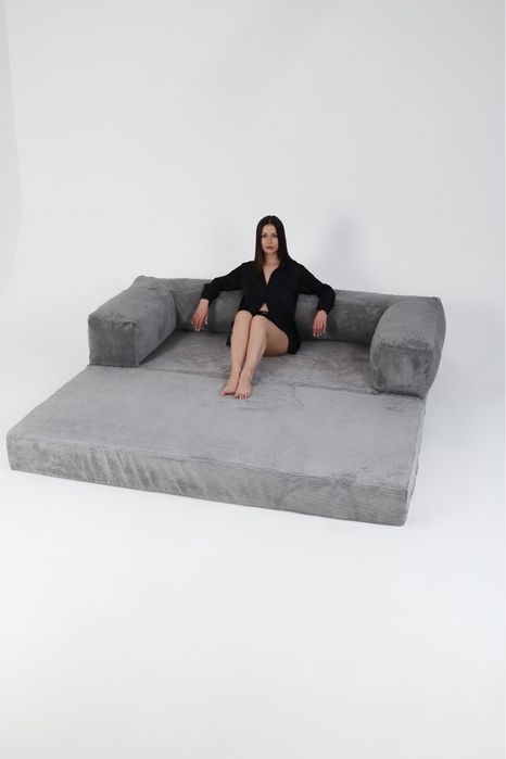 Модульний розкладний безкаркасний диван, ліжко, спальний диван, пуф