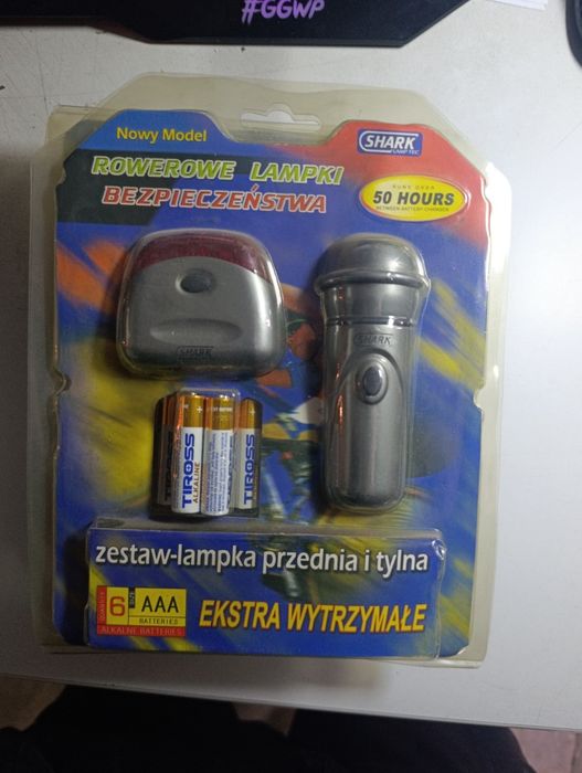 Oświetlenie rowerowe komplet