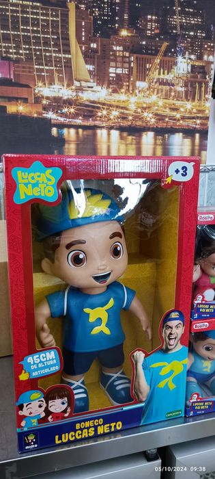 Boneco Luccas Neto 45 cm Oficial