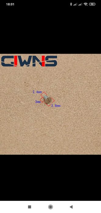 Гвинт задньої нижньої кришки годиника 4- ри гвинта