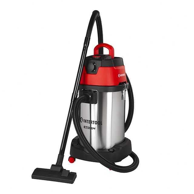 Пилосос будів. 1,4 кВт, бак 30 л, шланг 4 м. STORM INTERTOOL WT-1430.