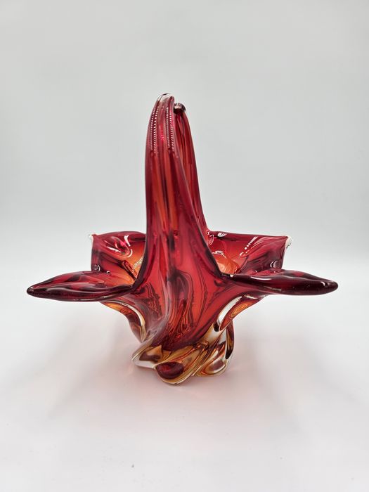 Koszyk Murano Czerwony