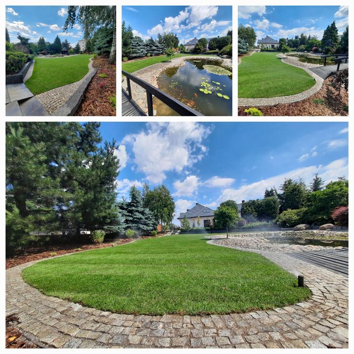 Nawadnianie trawa z rolki projektowanie