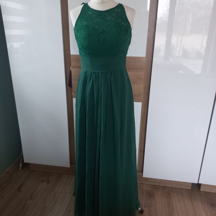 piękna długa sukienka na sylwestra, studniówkę -36-S/M