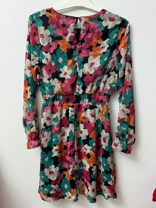 Sukienka w kwiaty codzienna w kwiatki na co dzień floral Esmara 40 L