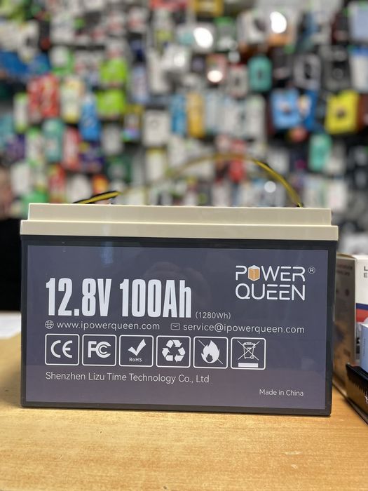 Акумулятор Power Queen LiFePO4 12.8V 100Ah (1280Wh)