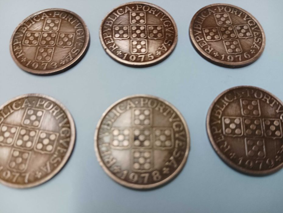 Moedas de 50 centavos desde o Ano de 1969