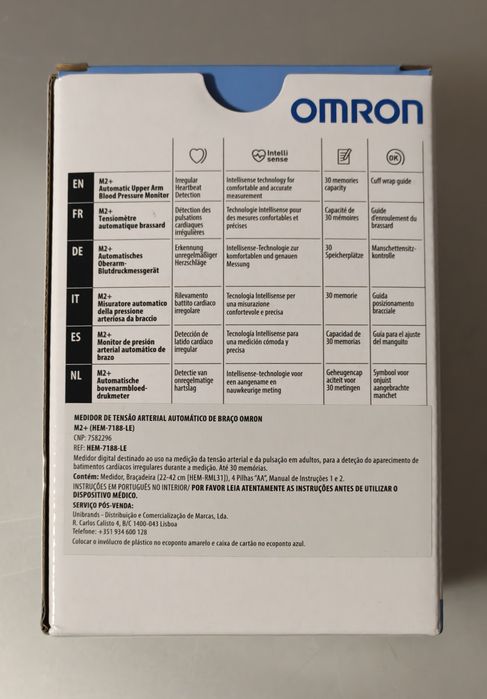 Omron - Medidor de Tensão Arterial M2+