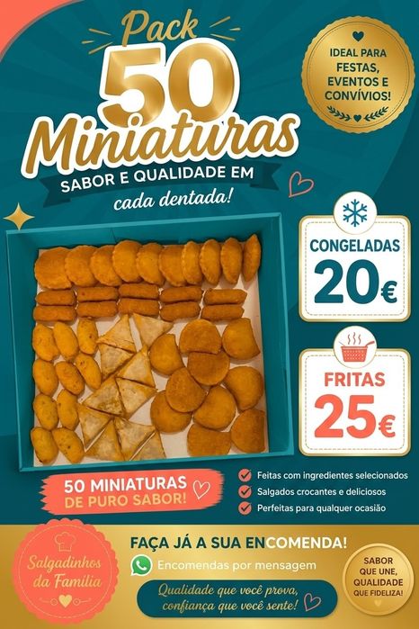 Salgados Miniaturas