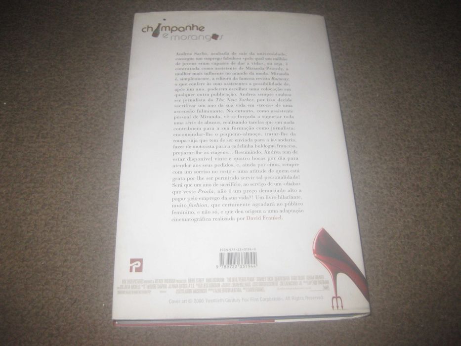Livro “O Diabo Veste Prada" de Lauren Weisberger