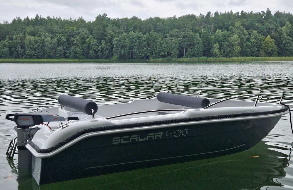 Łódź motorowa SCALAR 430 bez konsoli -NOWA, DOSTĘPNA!!!