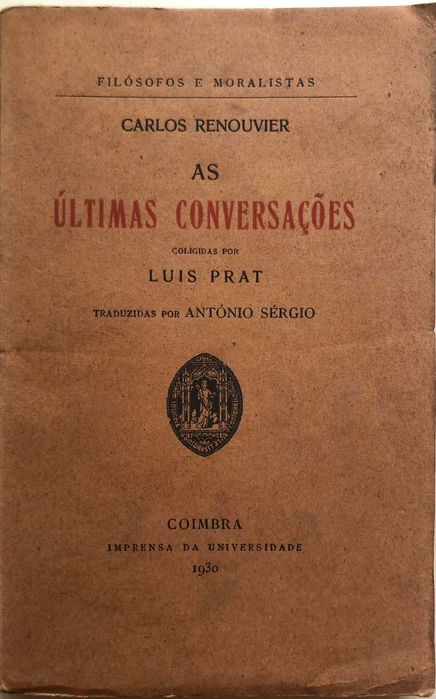 As Ultimas Conversações - Carlos Renouvier