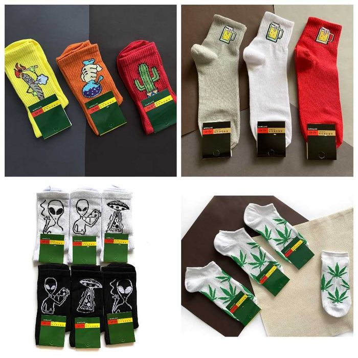 Чоловічі шкарпетки роздріб класичні, короткі, трекінгові, жакардові