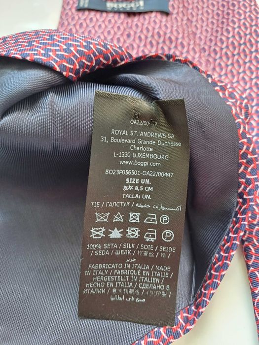 Boggi Milano jedwabny krawat