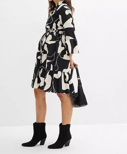 B.P.C sukienka ciążowa wzorzysta midi r.48