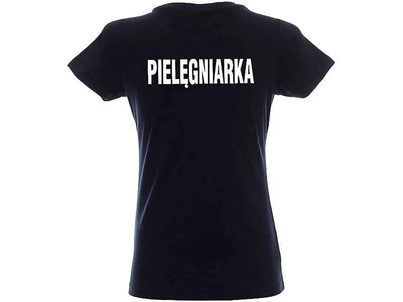 Koszulka damska PIELĘGNIARKA granatowa (XL)