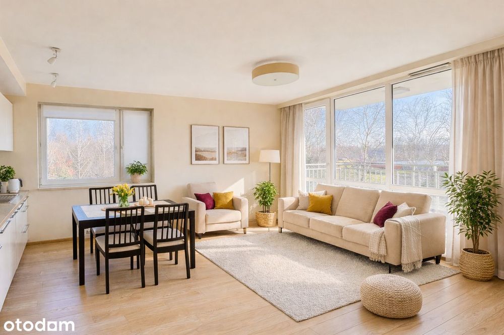 Słoneczne 50 m2 / balkon / zamknięte osiedle