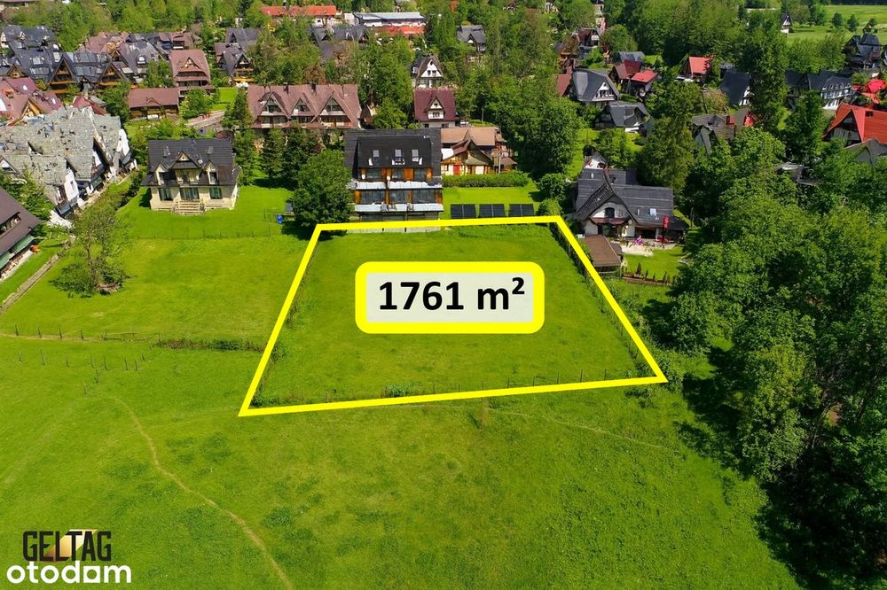 Działka inwestycyjna Zakopane / widok na Tatry / PUM do 710 m² - Więcej