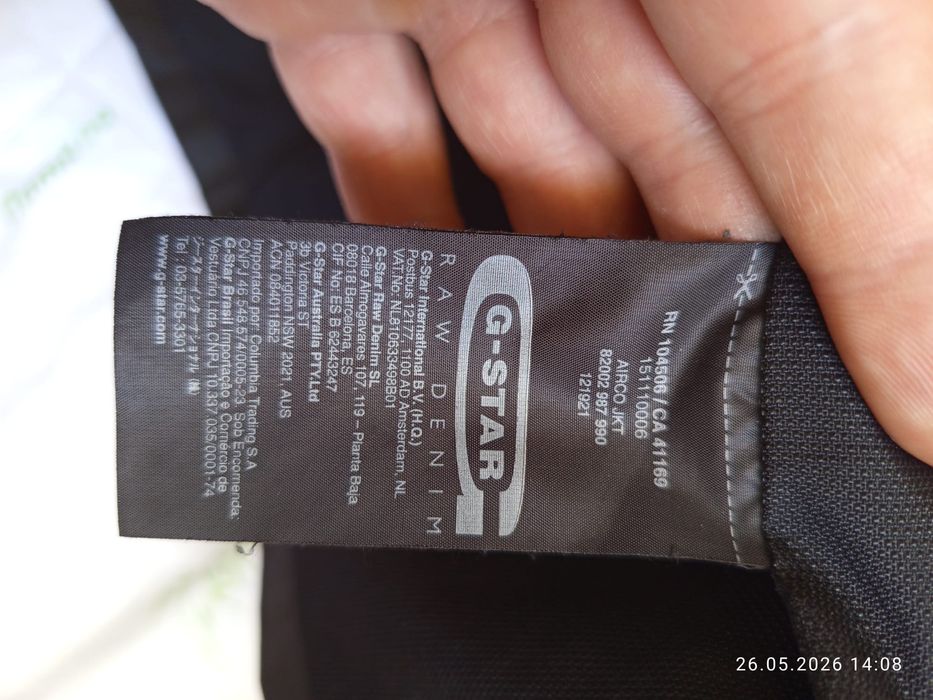 G-star raw oryginalne wax cotton lekkie wiosnę kurtki męskie