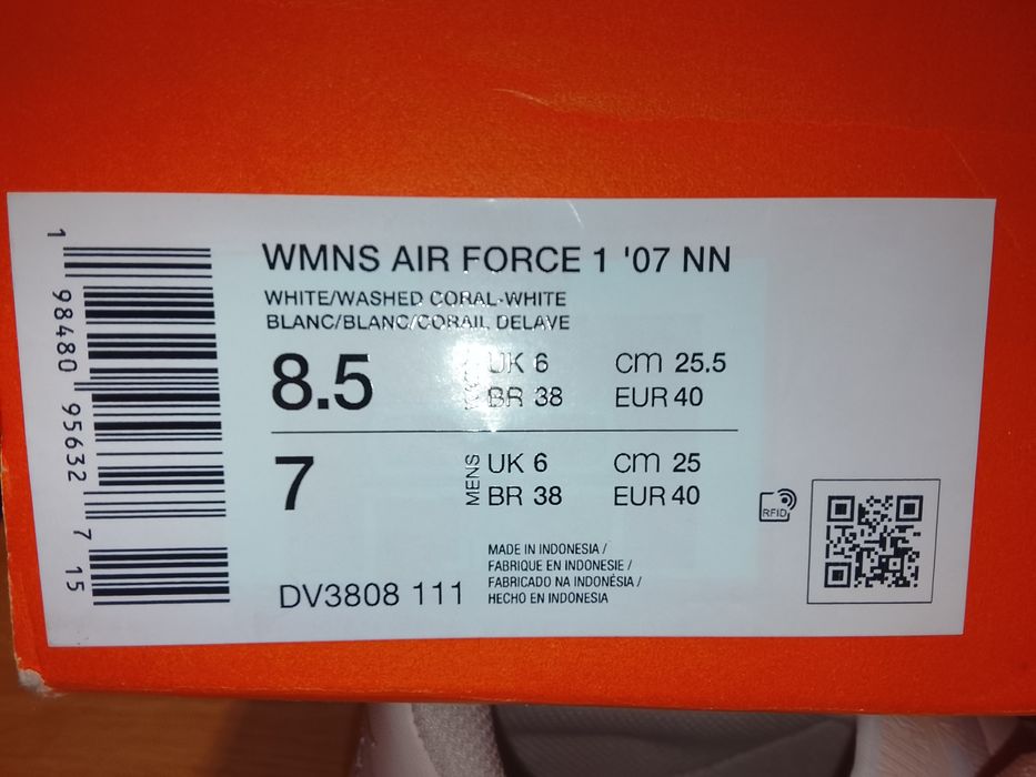 NIKE AIR FORCE ONE 07 oryginalne buty damskie skóra naturalna nowe