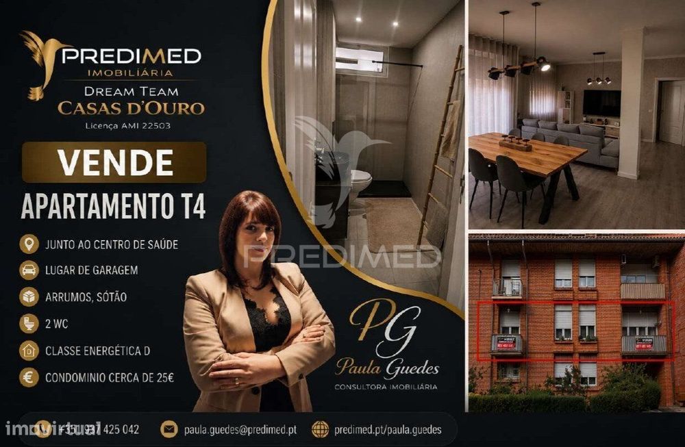 Apartamento T4 Totalmente Remodelado junto ao Centro de Saúde