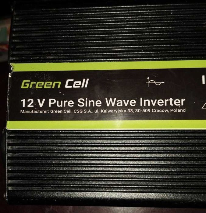 Інвертор 1000(2000 пікове)W Green Cell з чистою сінусоїдою б/у 12в.