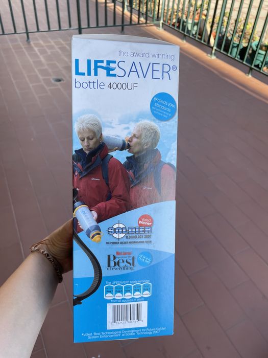 garrafa filtradora “Life saver” 4000Uf 750ml