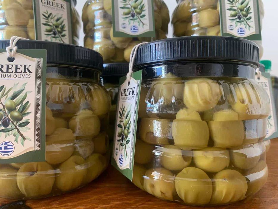 7,85€ 1 л / Олія з кусочками оливок Греція / Оливковое масло