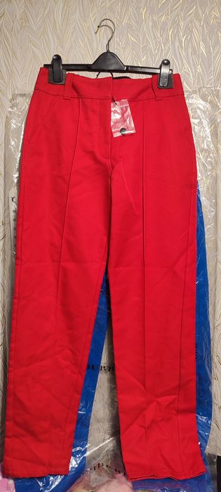 Burberry штани червоні сині. Оригінал. Розмір 12, М, 46 Високий зріст.