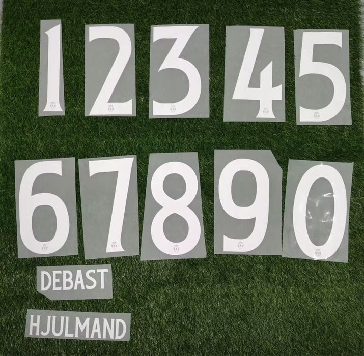 Letterings nameset nome e Número benfica Porto Sporting