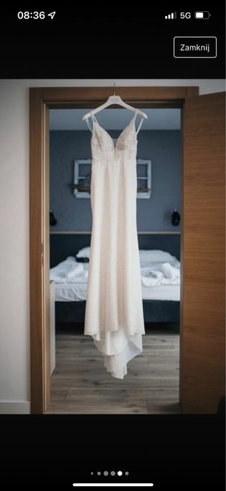 Suknia slubna na ramiaczkach