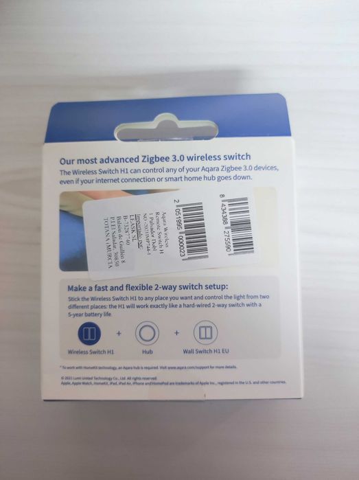 Aqara Wireless Remote Switch H1 Interruptor Duplo Zigbee 3.0