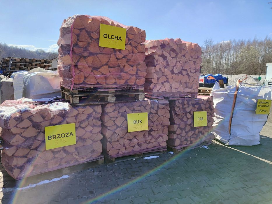DREWNO Buk, Dąb, Brzoza oraz Olcha na paletach
